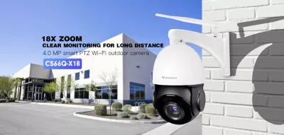 Camara de Seguridad Vstarcam-IP PTZ CS66Q-18X para exteriores, videocámara de 5MP con Zoom óptico 18X, impermeable, domo de velocidad, WIFI, IR a Color, 50M